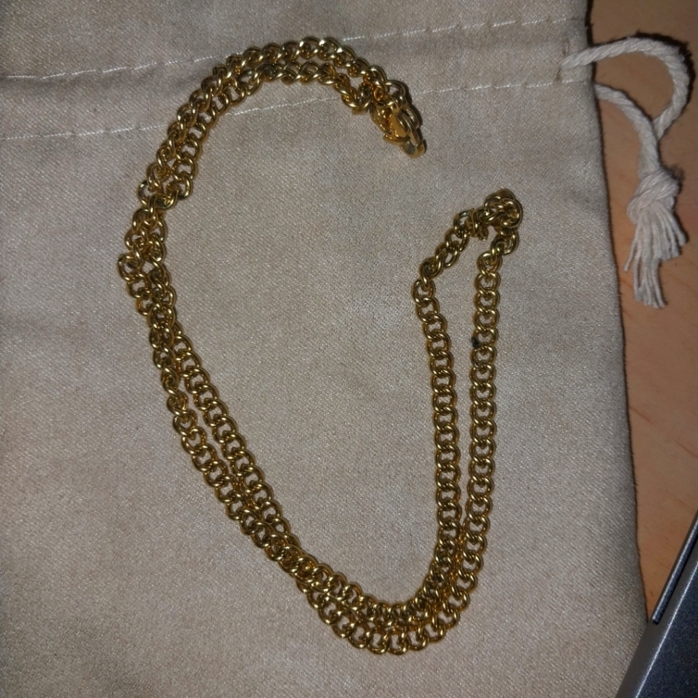 Elegant Faux Gold Chain Necklace